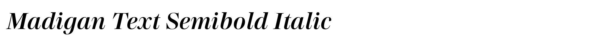 Madigan Text Semibold Italic image